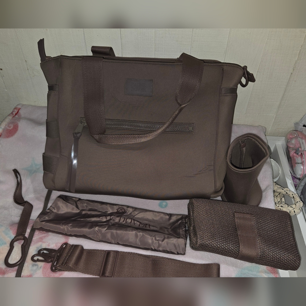 Dagne Dover wade diaper tote color Dune